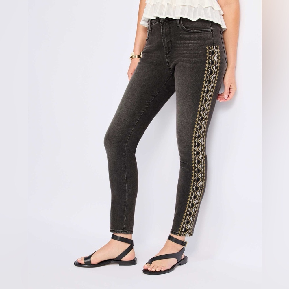 Driftwood | Jackie Women's Black Pocket Embellished Skinny Jeans Size 27